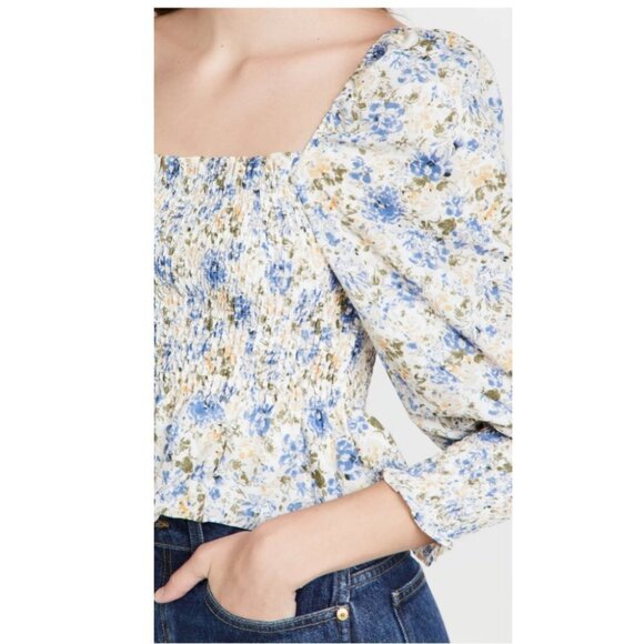 NWT En Saison Floral Chiffon Top - Picture 4 of 5